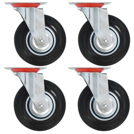 vidaXL 8 Stk. Lenkrollen 125 mm