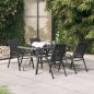 vidaXL 5-tlg. Garten-Essgruppe Grau und Schwarz vidaXL 5-tlg. Garten-Essgruppe Grau und Schwarz