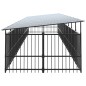 vidaXL Outdoor-Hundezwinger mit Dach Stahl 18,77 m² vidaXL Outdoor-Hundezwinger mit Dach Stahl 18,77 m²