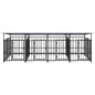 vidaXL Outdoor-Hundezwinger mit Dach Stahl 7,51 m² vidaXL Outdoor-Hundezwinger mit Dach Stahl 7,51 m²