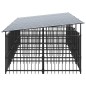 vidaXL Outdoor-Hundezwinger mit Dach Stahl 7,51 m² vidaXL Outdoor-Hundezwinger mit Dach Stahl 7,51 m²