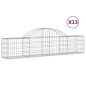 vidaXL Gabionen mit Hochbogen 13 Stk. 200x30x40/60 cm Verzinktes Eisen vidaXL Gabionen mit Hochbogen 13 Stk. 200x30x40/60 cm Verzinktes Eisen