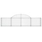 vidaXL Gabionen mit Hochbogen 13 Stk. 200x30x40/60 cm Verzinktes Eisen vidaXL Gabionen mit Hochbogen 13 Stk. 200x30x40/60 cm Verzinktes Eisen