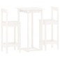 vidaXL 3-tlg. Bar-Set Weiß Massivholz Kiefer vidaXL 3-tlg. Bar-Set Weiß Massivholz Kiefer