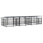 vidaXL Outdoor-Hundezwinger mit Dach Stahl 11,26 m² vidaXL Outdoor-Hundezwinger mit Dach Stahl 11,26 m²