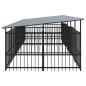 vidaXL Outdoor-Hundezwinger mit Dach Stahl 11,26 m² vidaXL Outdoor-Hundezwinger mit Dach Stahl 11,26 m²
