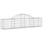 vidaXL Gabionen mit Hochbogen 50 Stk. 200x30x40/60 cm Verzinktes Eisen vidaXL Gabionen mit Hochbogen 50 Stk. 200x30x40/60 cm Verzinktes Eisen