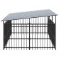 vidaXL Outdoor-Hundezwinger mit Dach Stahl 5,63 m² vidaXL Outdoor-Hundezwinger mit Dach Stahl 5,63 m²