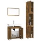 vidaXL 3-tlg. Badmöbel-Set Räuchereiche Holzwerkstoff vidaXL 3-tlg. Badmöbel-Set Räuchereiche Holzwerkstoff