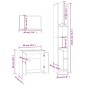 vidaXL 3-tlg. Badmöbel-Set Räuchereiche Holzwerkstoff vidaXL 3-tlg. Badmöbel-Set Räuchereiche Holzwerkstoff