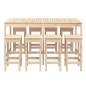 vidaXL 9-tlg. Gartenbar-Set Massivholz Kiefer vidaXL 9-tlg. Gartenbar-Set Massivholz Kiefer