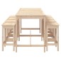 vidaXL 9-tlg. Gartenbar-Set Massivholz Kiefer vidaXL 9-tlg. Gartenbar-Set Massivholz Kiefer