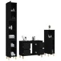 vidaXL 3-tlg. Badmöbel-Set Schwarz Holzwerkstoff vidaXL 3-tlg. Badmöbel-Set Schwarz Holzwerkstoff
