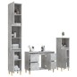 vidaXL 3-tlg. Badmöbel-Set Betongrau Holzwerkstoff vidaXL 3-tlg. Badmöbel-Set Betongrau Holzwerkstoff