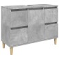 vidaXL 3-tlg. Badmöbel-Set Betongrau Holzwerkstoff vidaXL 3-tlg. Badmöbel-Set Betongrau Holzwerkstoff