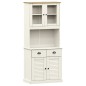 vidaXL Highboard VIGO Weiß 78x40x175 cm Massivholz Kiefer vidaXL Highboard VIGO Weiß 78x40x175 cm Massivholz Kiefer