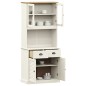 vidaXL Highboard VIGO Weiß 78x40x175 cm Massivholz Kiefer vidaXL Highboard VIGO Weiß 78x40x175 cm Massivholz Kiefer