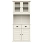 vidaXL Highboard VIGO Weiß 78x40x175 cm Massivholz Kiefer vidaXL Highboard VIGO Weiß 78x40x175 cm Massivholz Kiefer