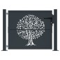 vidaXL Gartentor Anthrazit 105x80 cm Stahl Baum-Design vidaXL Gartentor Anthrazit 105x80 cm Stahl Baum-Design