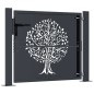 vidaXL Gartentor Anthrazit 105x80 cm Stahl Baum-Design vidaXL Gartentor Anthrazit 105x80 cm Stahl Baum-Design