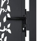 vidaXL Gartentor Anthrazit 105x80 cm Stahl Baum-Design vidaXL Gartentor Anthrazit 105x80 cm Stahl Baum-Design
