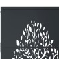 vidaXL Gartentor Anthrazit 105x130 cm Stahl Baum-Design vidaXL Gartentor Anthrazit 105x130 cm Stahl Baum-Design