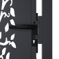 vidaXL Gartentor Anthrazit 105x130 cm Stahl Baum-Design vidaXL Gartentor Anthrazit 105x130 cm Stahl Baum-Design