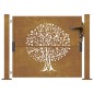 vidaXL Gartentor 105x105 cm Cortenstahl Baum-Design vidaXL Gartentor 105x105 cm Cortenstahl Baum-Design