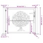 vidaXL Gartentor 105x105 cm Cortenstahl Baum-Design vidaXL Gartentor 105x105 cm Cortenstahl Baum-Design