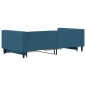 vidaXL Tagesbett Ausziehbar mit Schubladen Blau 100x200 cm Samt vidaXL Tagesbett Ausziehbar mit Schubladen Blau 100x200 cm Samt