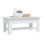 vidaXL Couchtisch Weiß 102x55x42 cm Holzwerkstoff vidaXL Couchtisch Weiß 102x55x42 cm Holzwerkstoff