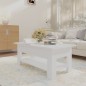 vidaXL Couchtisch Weiß 102x55x42 cm Holzwerkstoff vidaXL Couchtisch Weiß 102x55x42 cm Holzwerkstoff