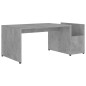 vidaXL Couchtisch Betongrau 90x45x35 cm Holzwerkstoff vidaXL Couchtisch Betongrau 90x45x35 cm Holzwerkstoff