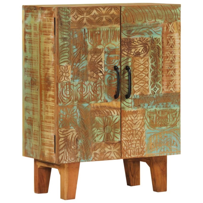 vidaXL Sideboard Handgeschnitzt 55x30x75 cm Altholz Massiv vidaXL Sideboard Handgeschnitzt 55x30x75 cm Altholz Massiv