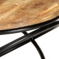 vidaXL Couchtisch Schwarz 60x60x40 cm Raues Mango-Massivholz vidaXL Couchtisch Schwarz 60x60x40 cm Raues Mango-Massivholz