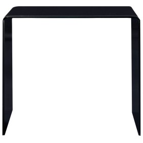 vidaXL Couchtisch Schwarz 50x50x45 cm Hartglas