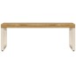 vidaXL Couchtisch 100x50x35 cm Massivholz Mango und Stahl vidaXL Couchtisch 100x50x35 cm Massivholz Mango und Stahl