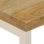 vidaXL Couchtisch 100x50x35 cm Massivholz Mango und Stahl vidaXL Couchtisch 100x50x35 cm Massivholz Mango und Stahl
