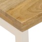 vidaXL Couchtisch 100x50x35 cm Massivholz Mango und Stahl vidaXL Couchtisch 100x50x35 cm Massivholz Mango und Stahl