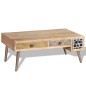 vidaXL Couchtisch mit Schubladen Massivholz Mango 105x55x41 cm vidaXL Couchtisch mit Schubladen Massivholz Mango 105x55x41 cm