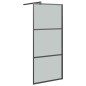 vidaXL Duschwand mit Ablage für Walk-In-Dusche Schwarz 80x195 cm ESG vidaXL Duschwand mit Ablage für Walk-In-Dusche Schwarz 80x195 cm ESG