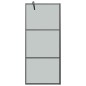 vidaXL Duschwand mit Ablage für Walk-In-Dusche Schwarz 80x195 cm ESG vidaXL Duschwand mit Ablage für Walk-In-Dusche Schwarz 80x195 cm ESG
