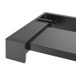 vidaXL Duschwand mit Ablage für Walk-In-Dusche Schwarz 118x190 cm ESG vidaXL Duschwand mit Ablage für Walk-In-Dusche Schwarz 118x190 cm ESG
