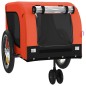 vidaXL Fahrradanhänger Hunde Orange und Schwarz Oxford-Gewebe & Eisen vidaXL Fahrradanhänger Hunde Orange und Schwarz Oxford-Gewebe & Eisen