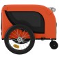 vidaXL Fahrradanhänger Hunde Orange und Schwarz Oxford-Gewebe & Eisen vidaXL Fahrradanhänger Hunde Orange und Schwarz Oxford-Gewebe & Eisen