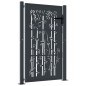 vidaXL Gartentor Anthrazit 105x130 cm Stahl Bambus-Design vidaXL Gartentor Anthrazit 105x130 cm Stahl Bambus-Design