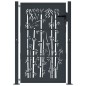 vidaXL Gartentor Anthrazit 105x130 cm Stahl Bambus-Design vidaXL Gartentor Anthrazit 105x130 cm Stahl Bambus-Design