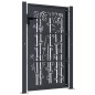 vidaXL Gartentor Anthrazit 105x130 cm Stahl Bambus-Design vidaXL Gartentor Anthrazit 105x130 cm Stahl Bambus-Design