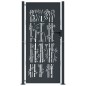 vidaXL Gartentor Anthrazit 105x180 cm Stahl Bambus-Design vidaXL Gartentor Anthrazit 105x180 cm Stahl Bambus-Design