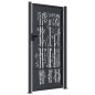 vidaXL Gartentor Anthrazit 105x180 cm Stahl Bambus-Design vidaXL Gartentor Anthrazit 105x180 cm Stahl Bambus-Design